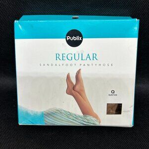 New in package Ladies Publix Regular Sandalfoot pantyhose